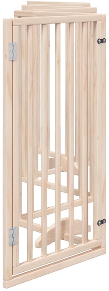 Šunų varteliai su sulankstomomis durelėmis, 6 panelės, 300 cm, tuopos mediena