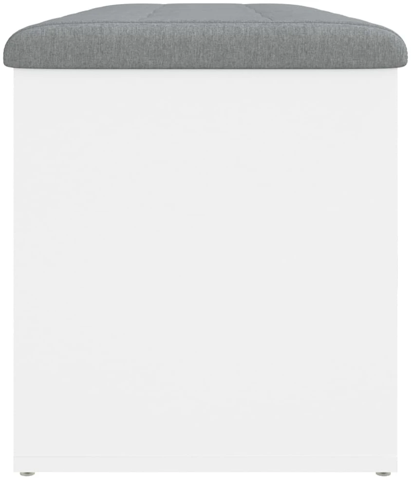 Suoliukas-daiktadėžė, baltas, 102x42x45cm, apdirbta mediena