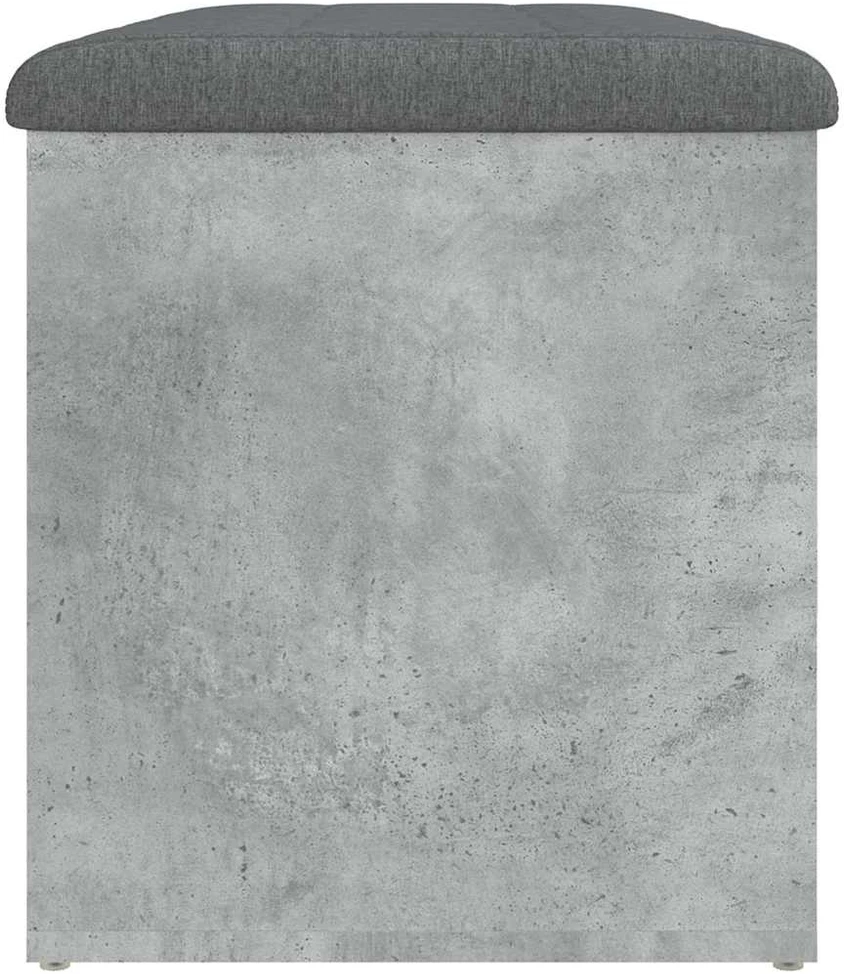 Suoliukas-daiktadėžė, betono, 82x42x45cm, apdirbta mediena