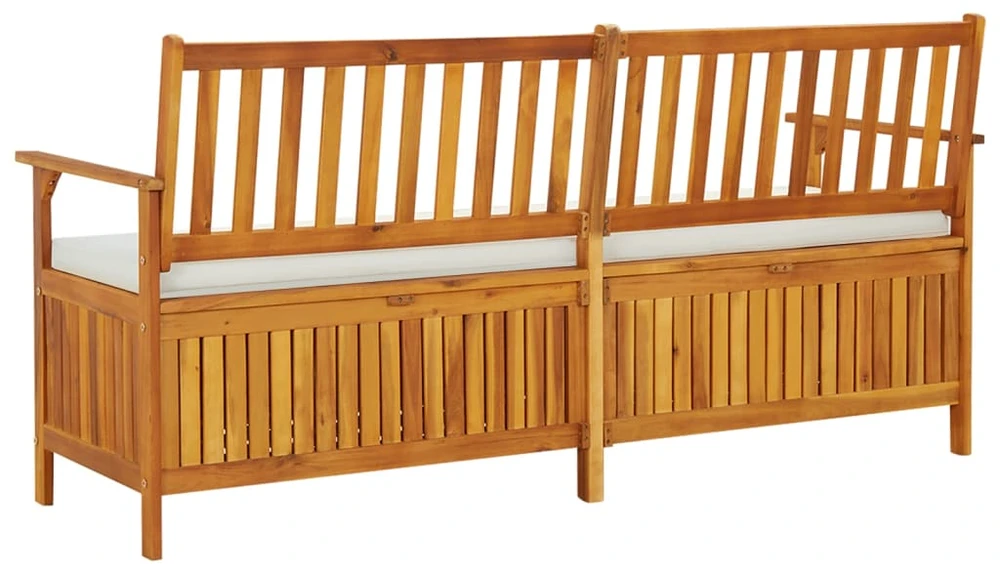 Suoliukas-daiktadėžė su palvėle, 170cm, akacijos mediena