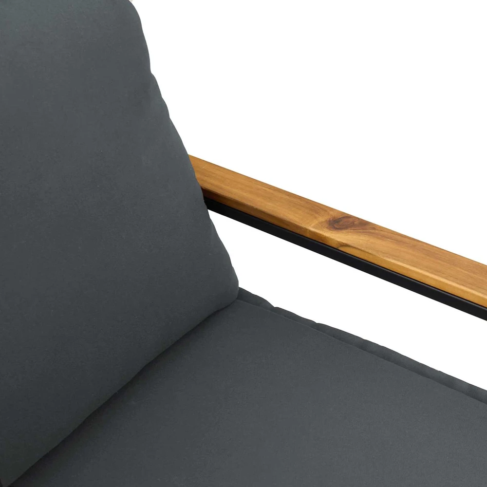 suoliukas Pilka ir tamsiai pilka 115 x 65 x 72 cm Ratanas