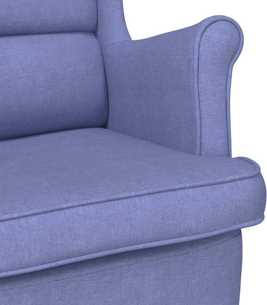 Fotelis Supama kėdė Jeans Mėlyna 74x90x102 cm Audinys
