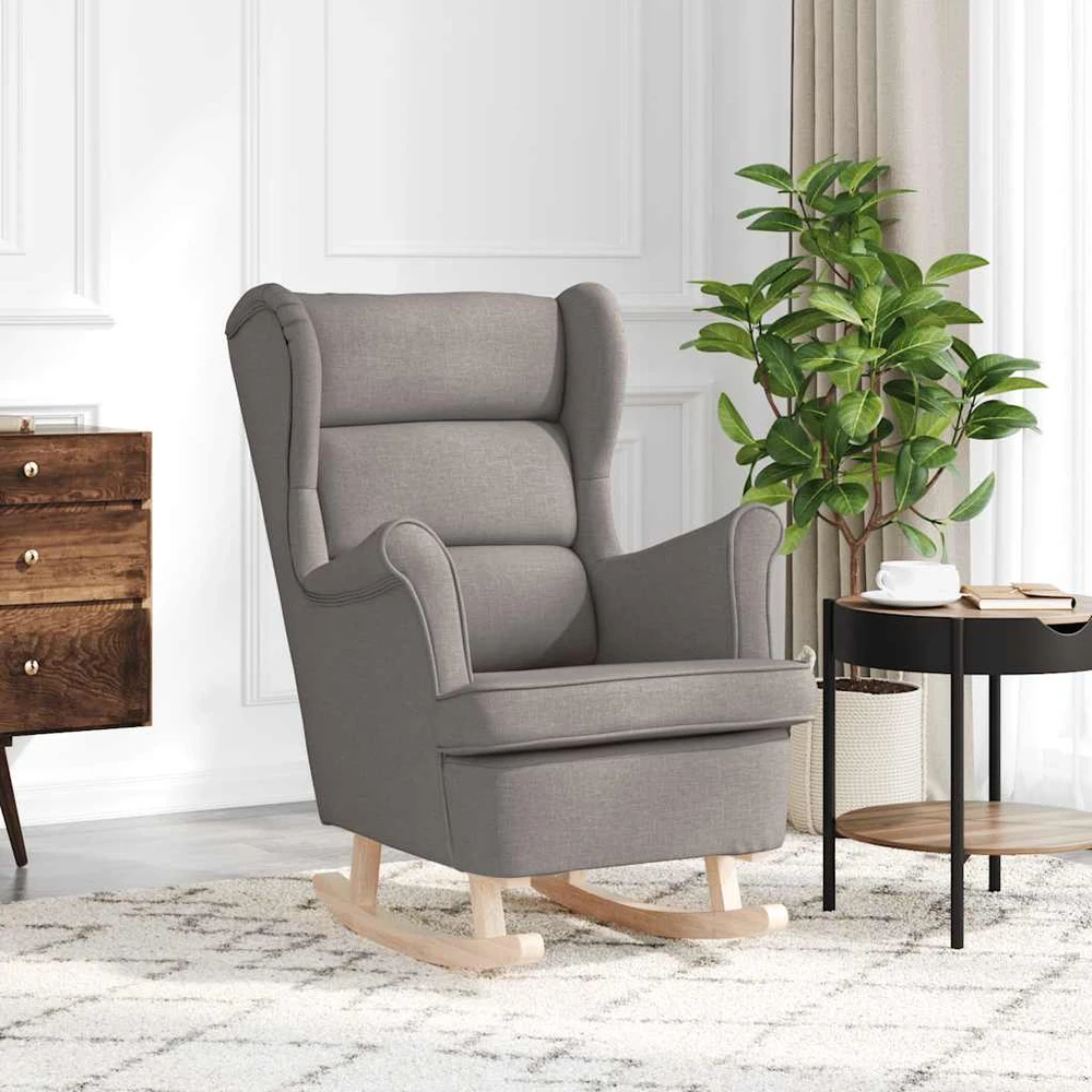 Fotelis Supama kėdė Taupe 74x90x102 cm Audinys