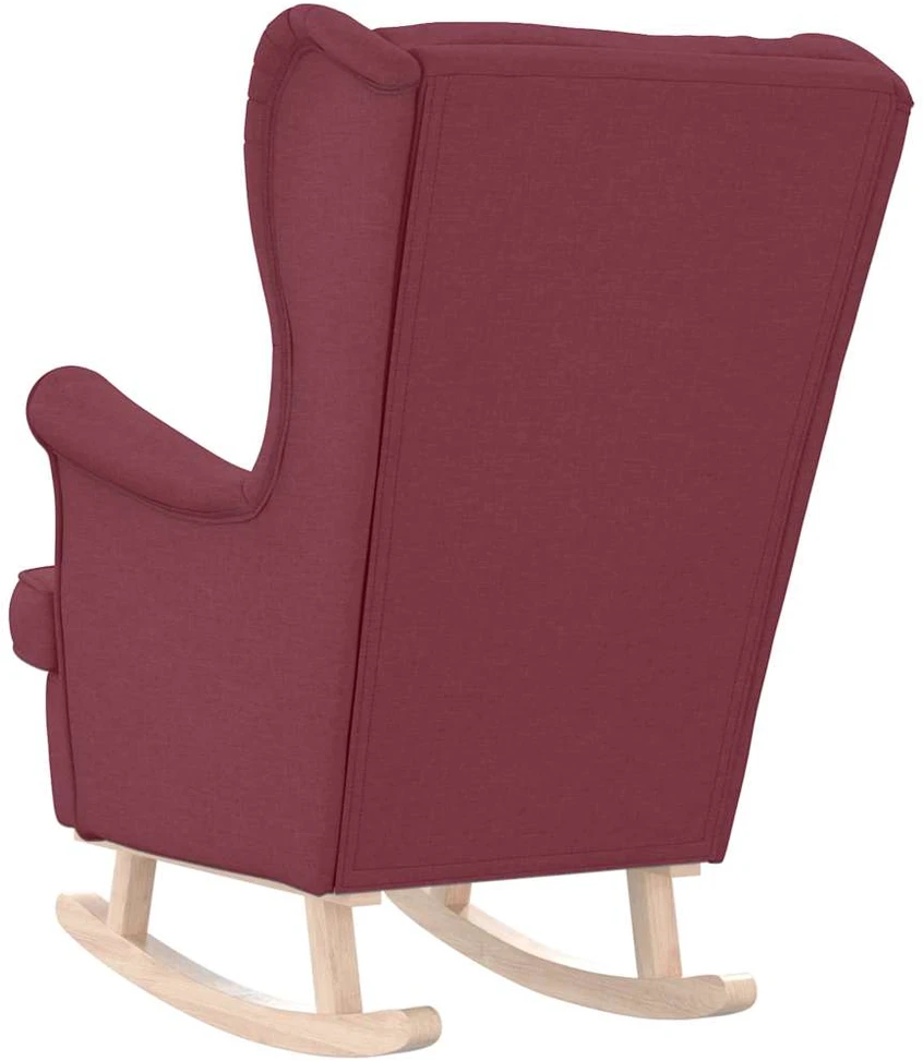 Fotelis Supama kėdė Vyno raudona 74x90x102 cm Audinys