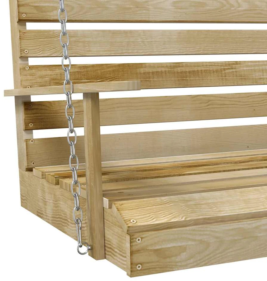 Supamas suoliukas, 155x65x60cm, impregnuota pušies mediena