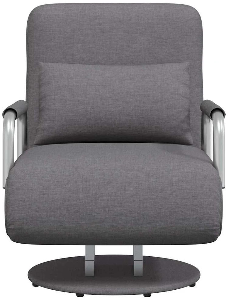 Supamoji kėdė ir sofa-lova, tamsiai pilka, audinys