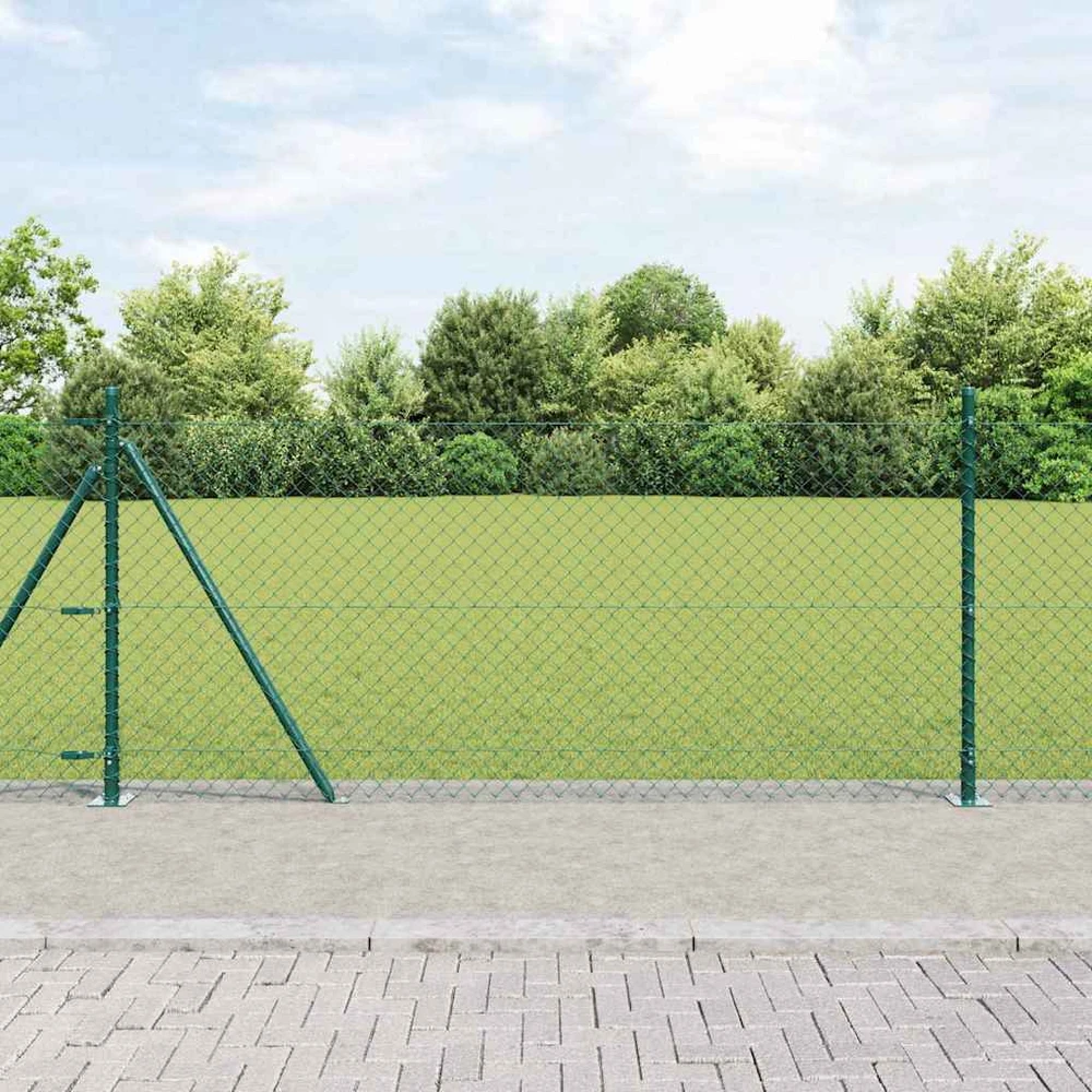 Grandininė tvora su betono baze 1 x 25 m PVC dengtas plienas