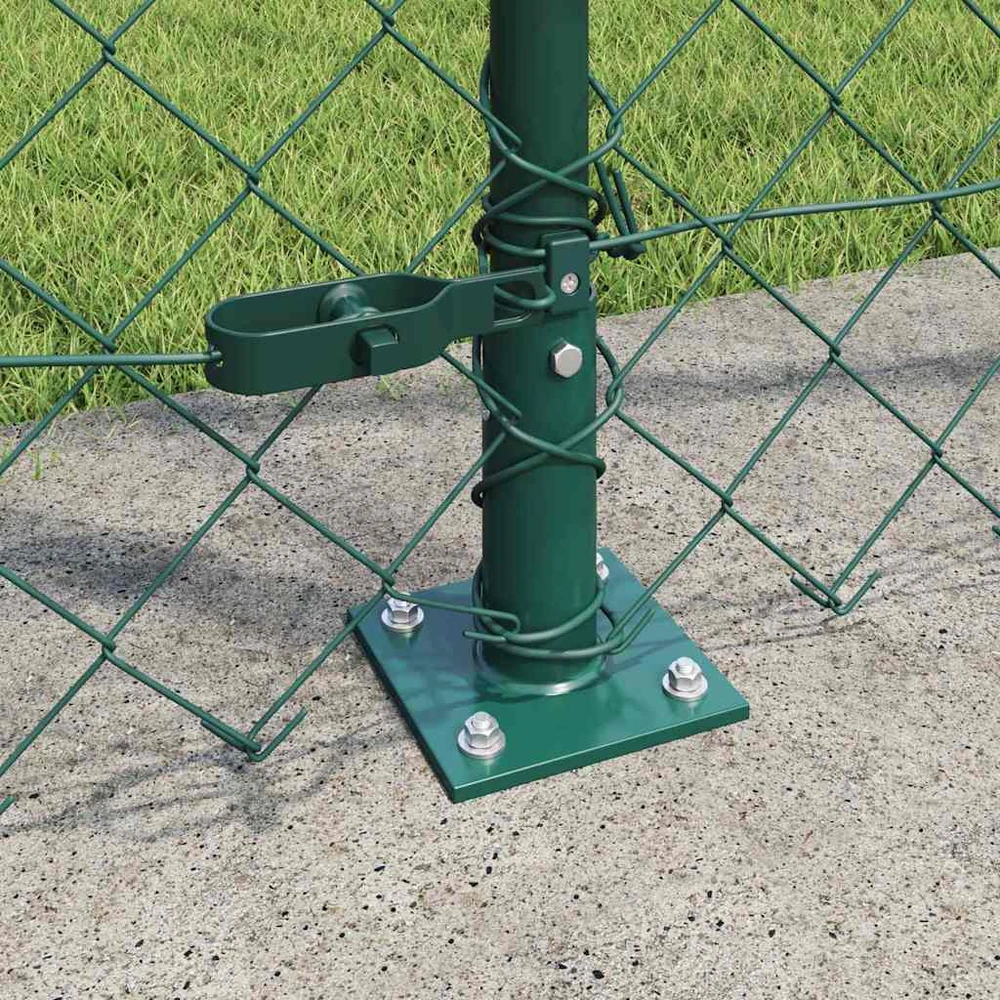 Grandininė tvora su betono baze 10 x 1,6 m PVC dengtas plienas