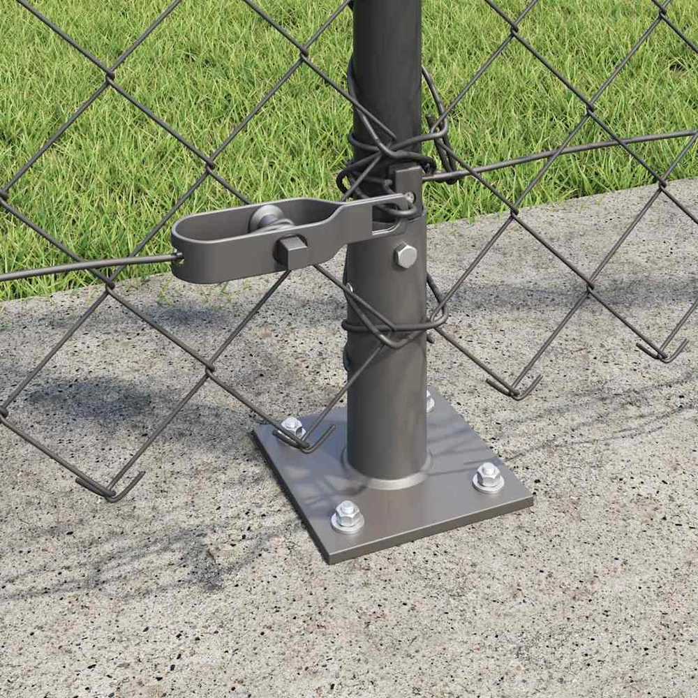Grandininė tvora su betono baze 10 x 1,2 m PVC dengtas plienas
