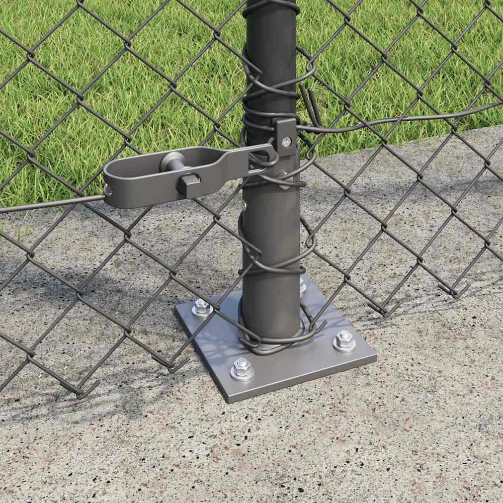Grandininė tvora su betono baze 10 x 1,6 m PVC dengtas plienas