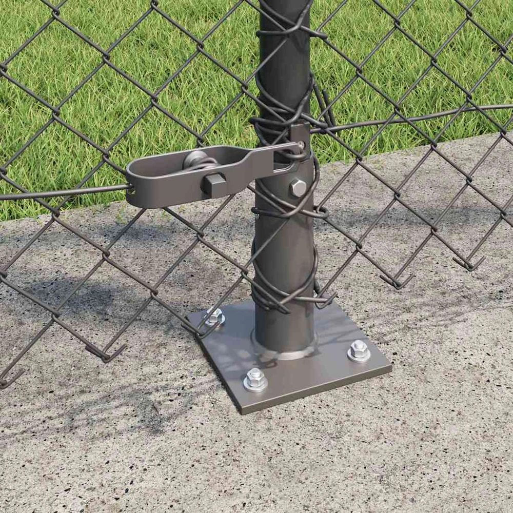 Grandininė tvora su betono baze 10 x 1,2 m PVC dengtas plienas