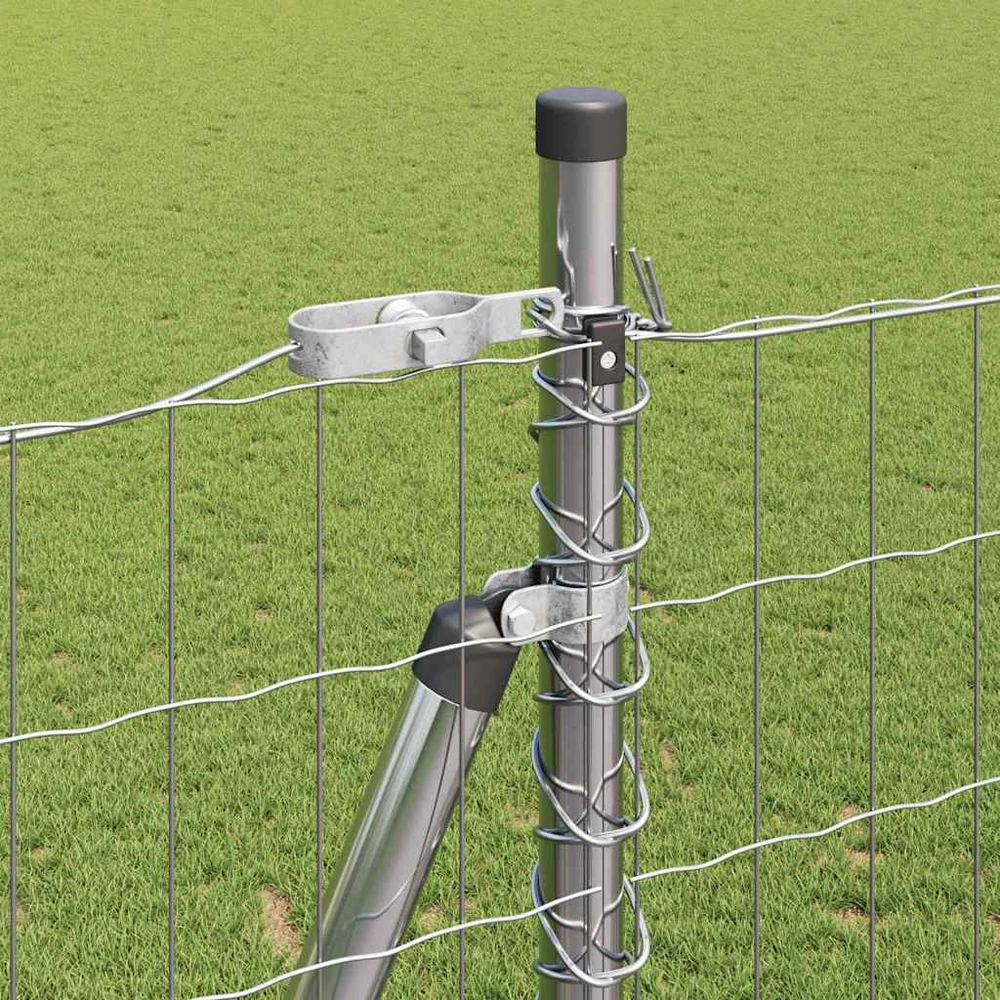 Lauko Euro tvoros su betono pagrindu 10 x 1,5 m Sidabrinė