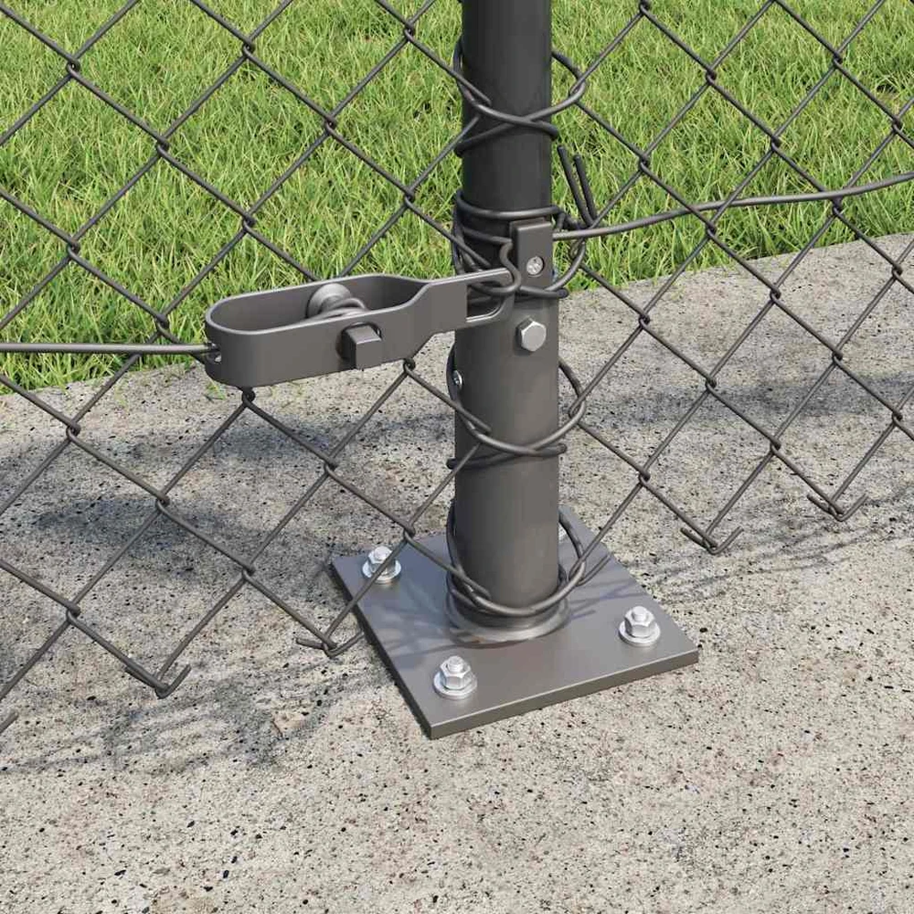 Grandininė tvora su betono baze 25 x 1 m PVC dengtas plienas