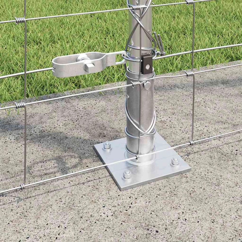 Suvirinta vielos tvora su betono baze 25 x 1,6 m Sidabrinė