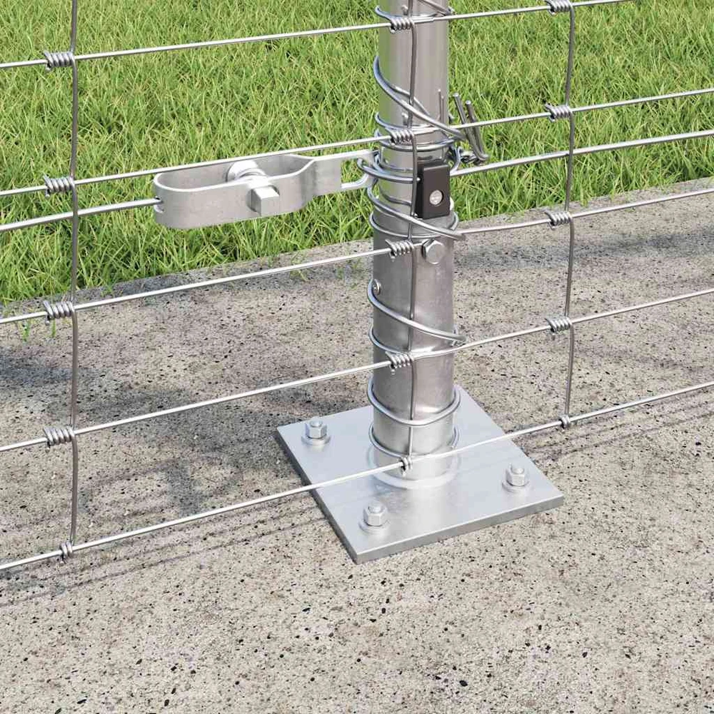 Suvirinta vielos tvora su betono baze 25 x 1,6 m Sidabrinė
