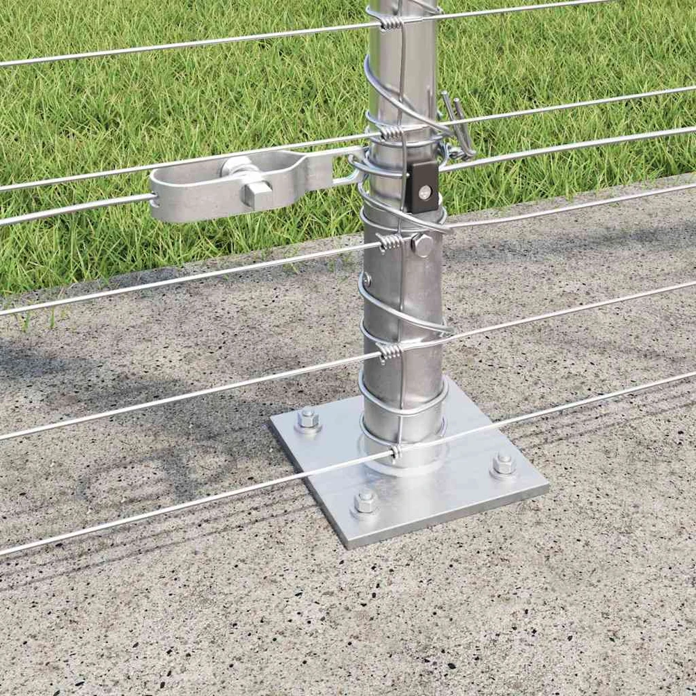 Suvirinta vielos tvora su betono baze 25 x 1,6 m Sidabrinė