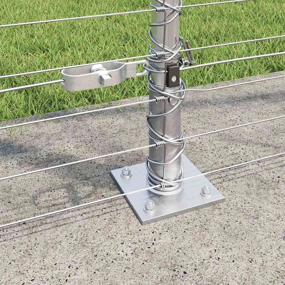Suvirinta vielos tvora su betono baze 25 x 1,6 m Sidabrinė