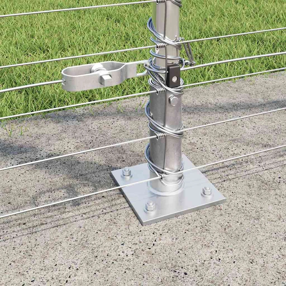 Suvirinta vielos tvora su betono baze 25 x 1,5 m Sidabrinė