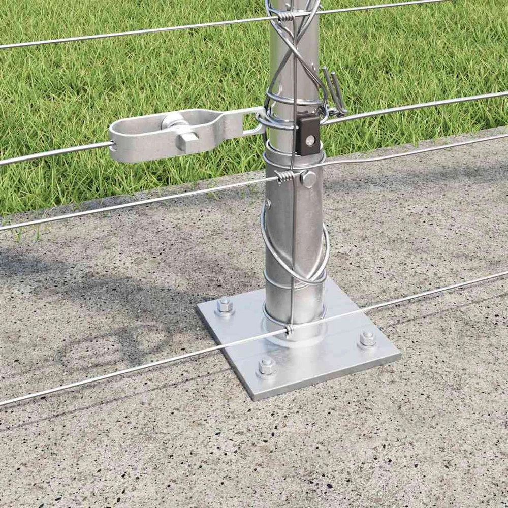 Suvirinta vielos tvora su betono baze 50 x 1,6 m Sidabrinė