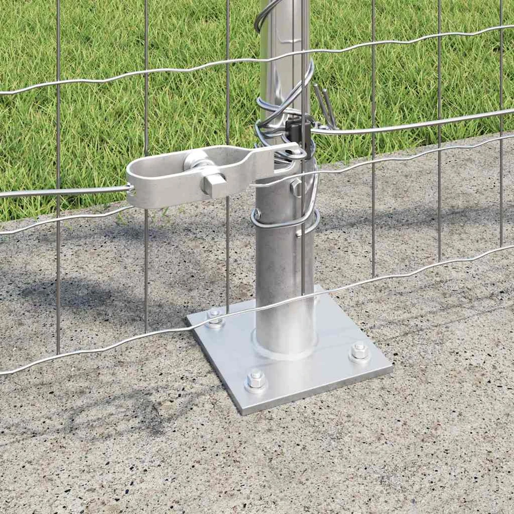 Lauko Euro tvoros su betono pagrindu 10 x 1,2 m Sidabrinė