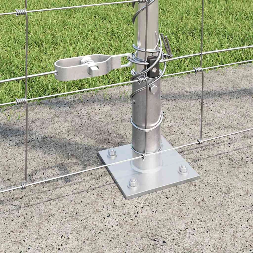 Suvirinta vielos tvora su betono baze 50 x 1,5 m Sidabrinė