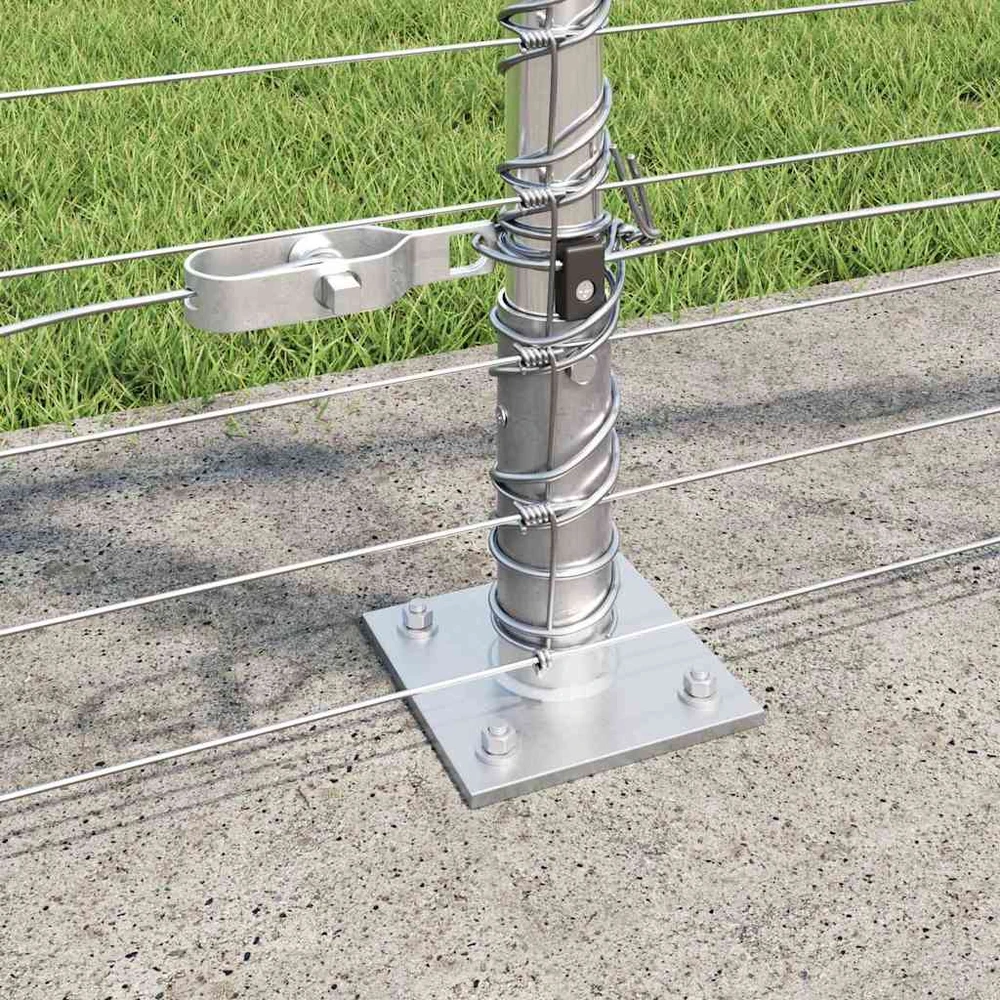 Suvirinta vielos tvora su betono baze 25 x 1,2 m Sidabrinė