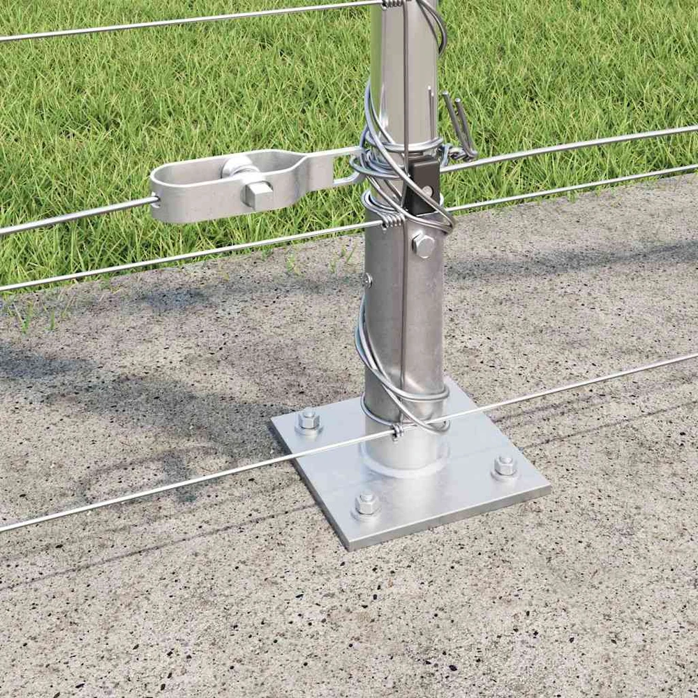 Suvirinta vielos tvora su betono baze 25 x 1,4 m Sidabrinė