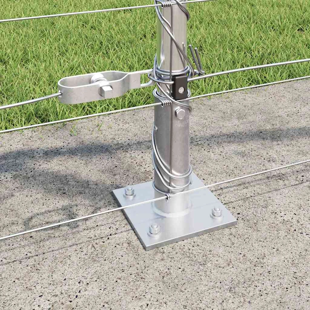 Suvirinta vielos tvora su betono baze 25 x 1 m Sidabrinė