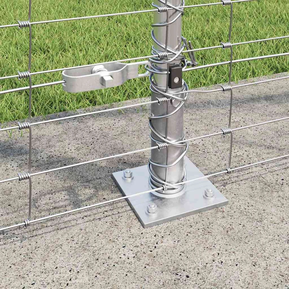 Suvirinta vielos tvora su betono pagrindu 25 x 1,6 m Sidabrinė