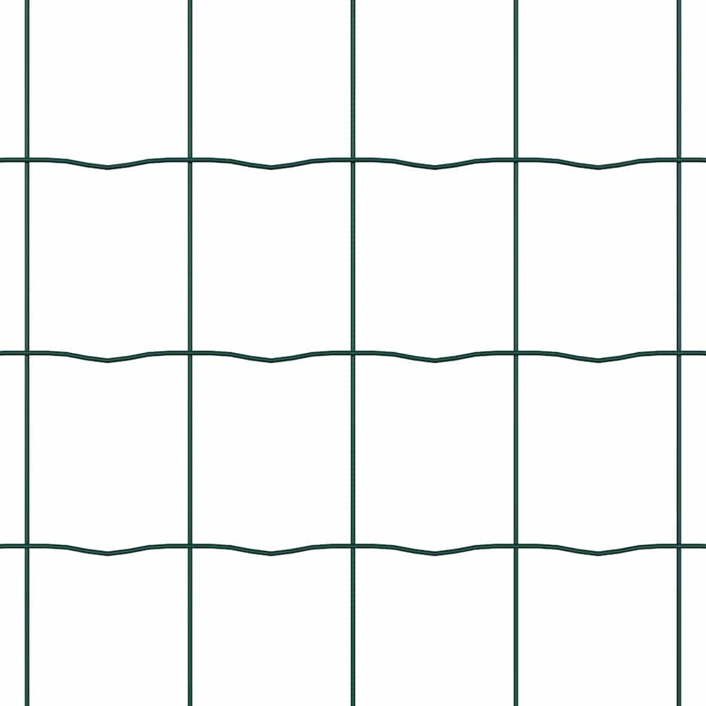 Euro tvora su smeigėmis 25 x 0,6 m PVC dengtas plienas Žalia