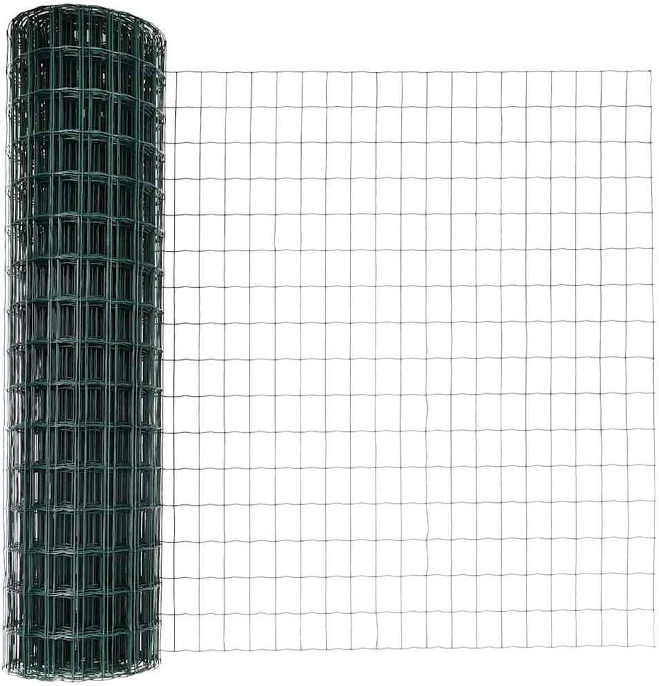 Euro tvora su smeigėmis 25 x 1 m PVC dengtas plienas Žalia