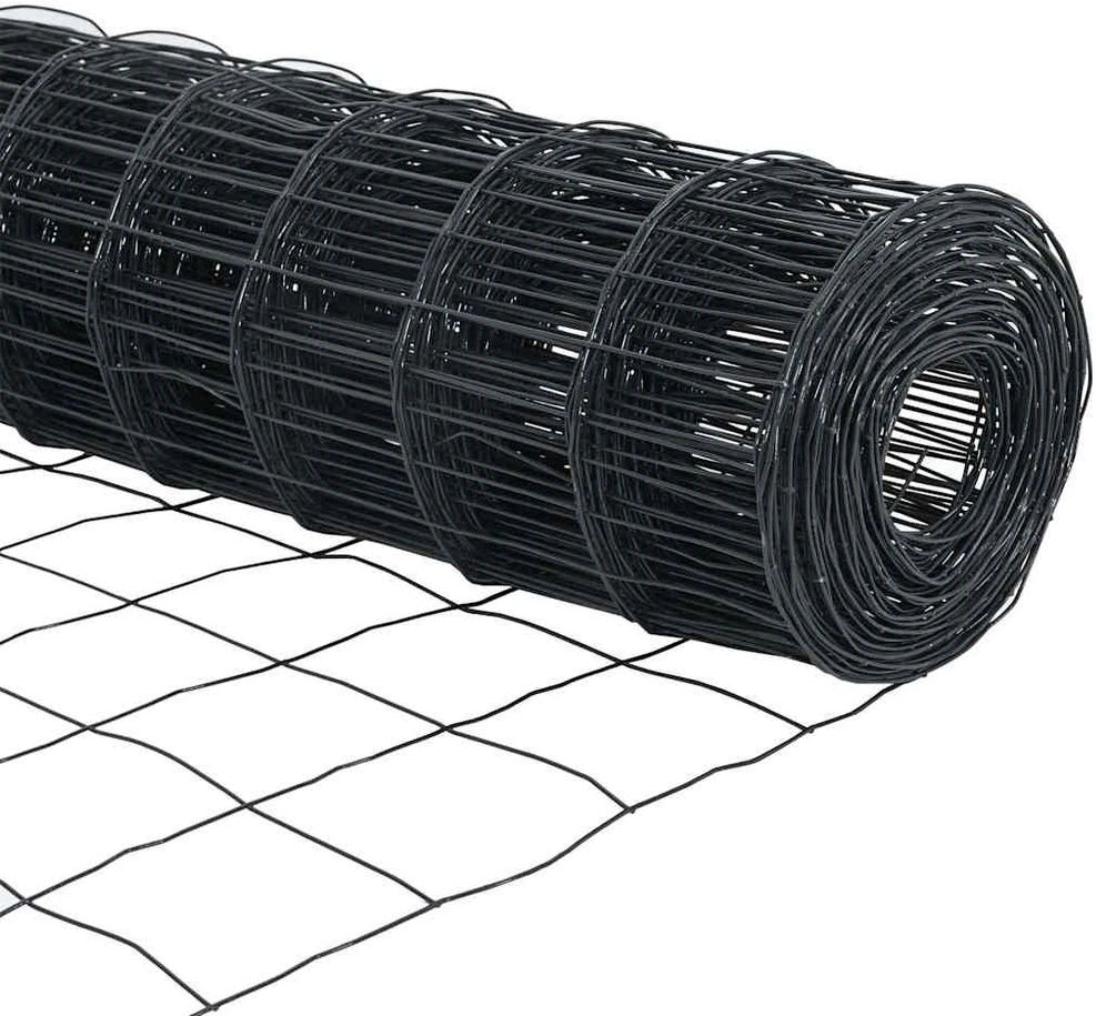 Euro tvora su smeigėmis 25 x 0,6 m PVC dengtas plienas Pilka