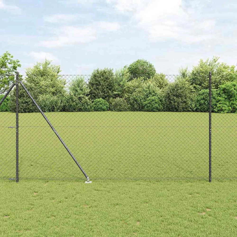 Grandininė tvora su smaigaliais 25 x 1,5 m PVC dengtas plienas