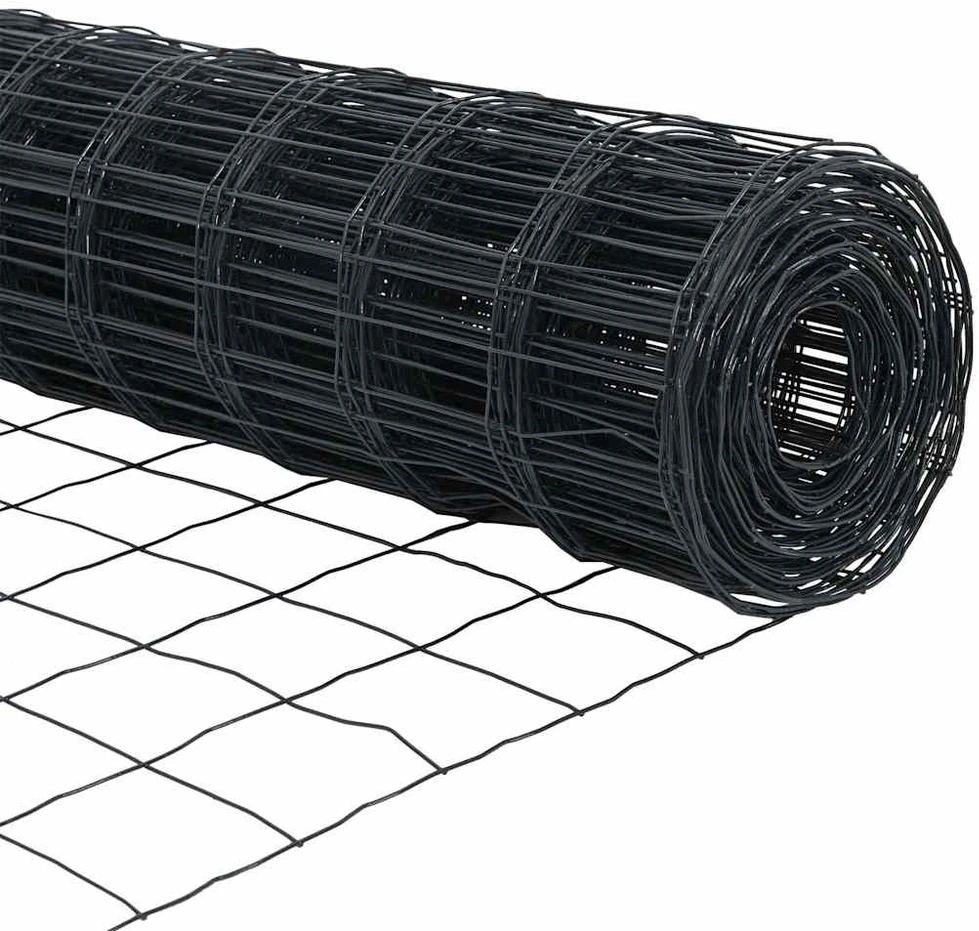 Euro tvora su smeigėmis 10 x 1,4 m PVC dengtas plienas Pilka