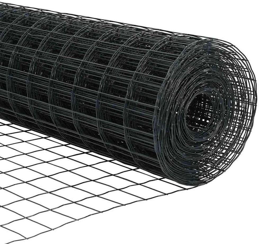 Euro tvora su smeigėmis 25 x 0,4 m PVC dengtas plienas Pilka