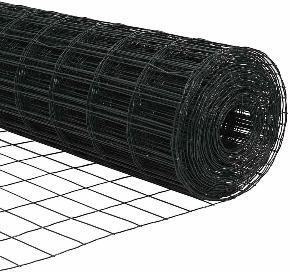 Euro tvora su smeigėmis 25 x 1 m PVC dengtas plienas Pilka