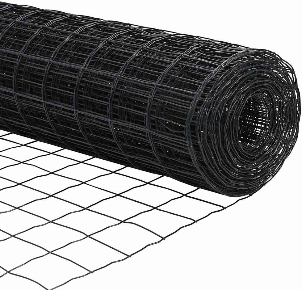 Euro tvora su smeigėmis 10 x 0,8 m PVC dengtas plienas Pilka
