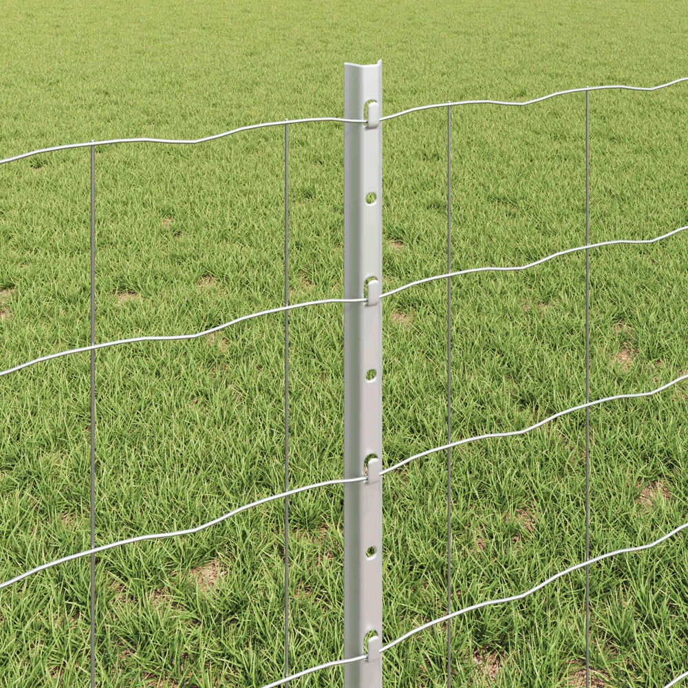 Euro tvoros su stulpu 10 x 0,6 m Galvanizuotas plienas