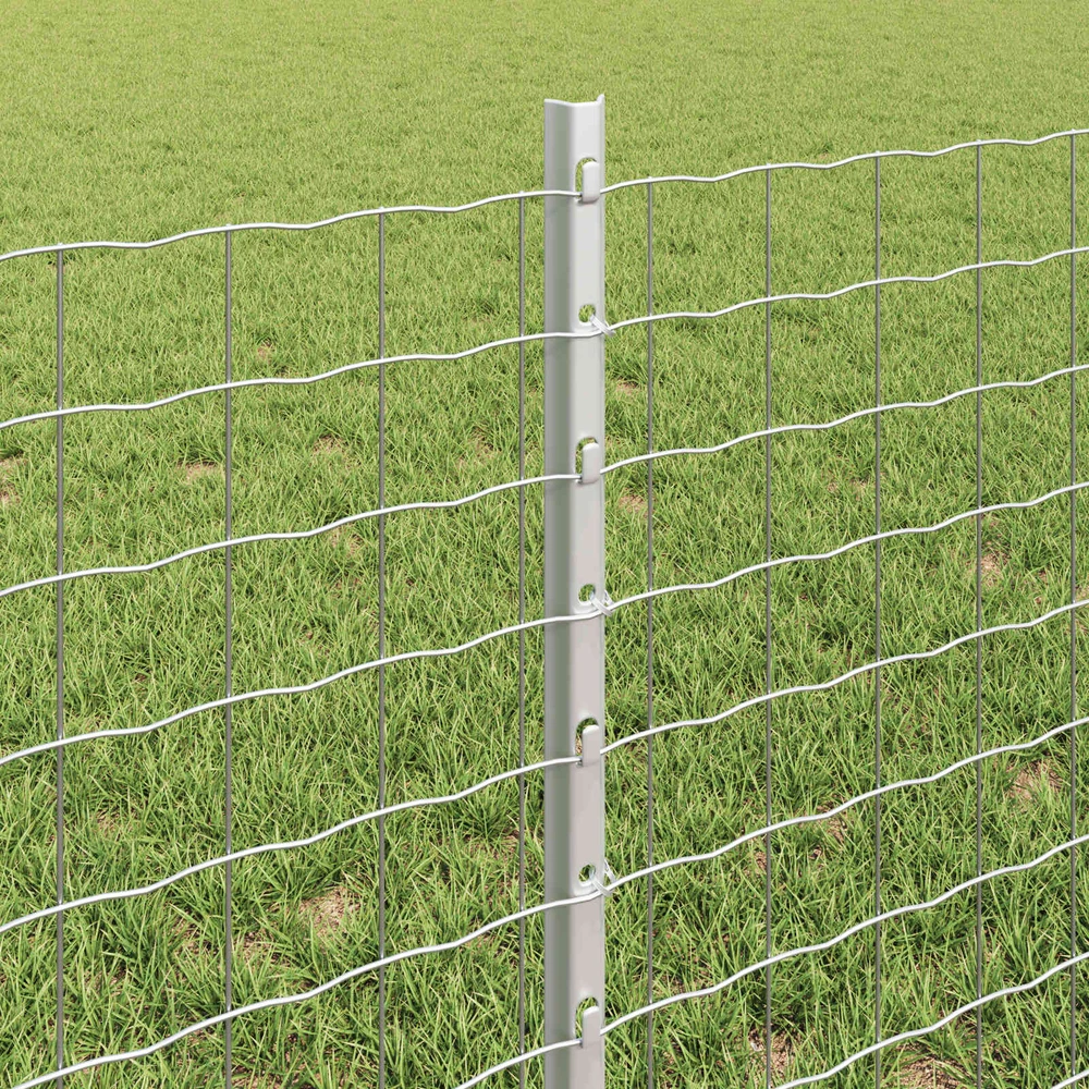 Euro tvoros su stulpu 10 x 0,6 m Galvanizuotas plienas