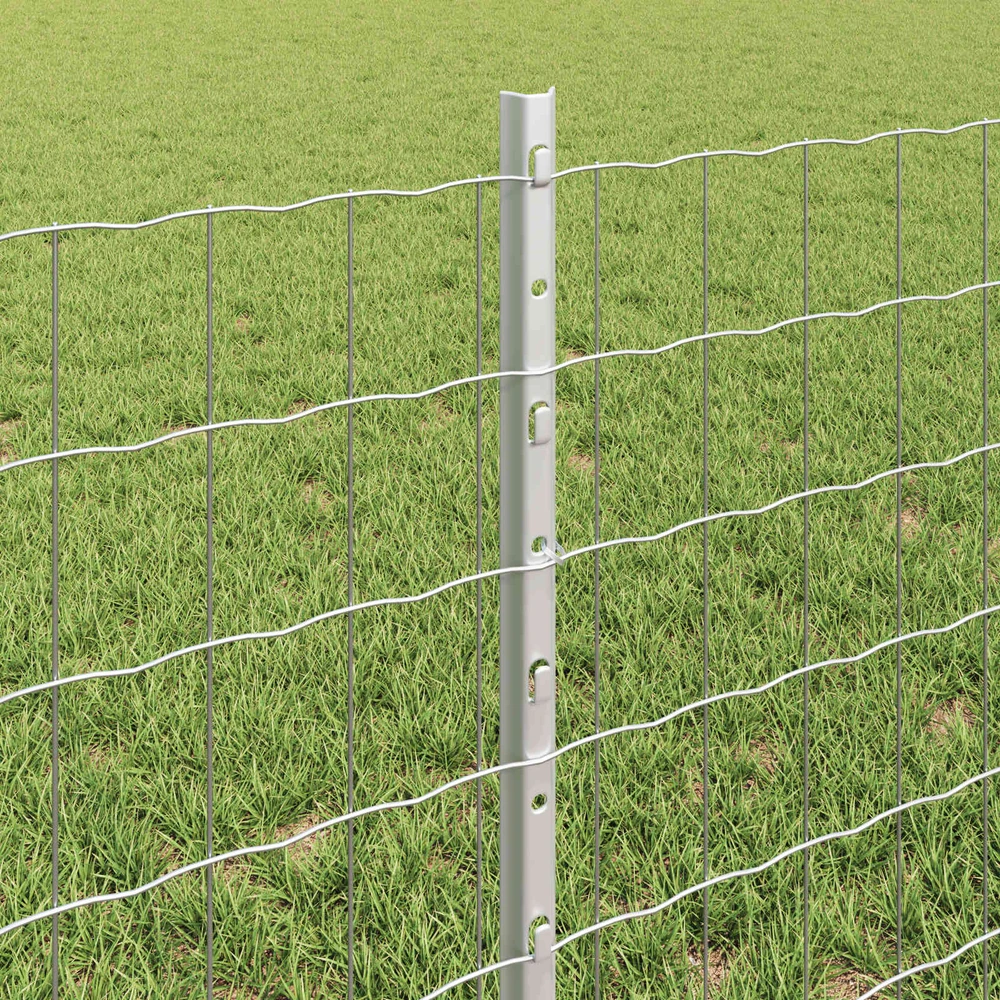 Euro tvoros su stulpu 10 x 0,6 m Galvanizuotas plienas