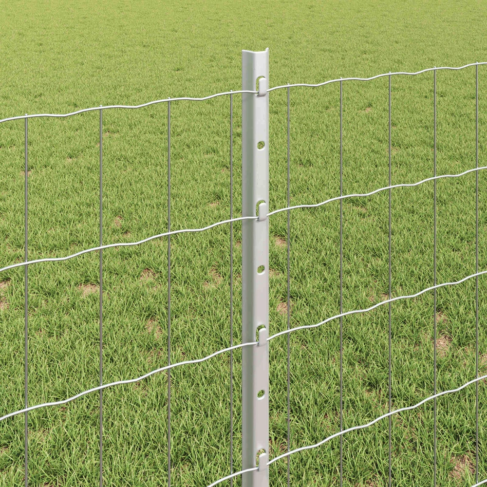 Euro tvoros su stulpu 10 x 0,8 m Galvanizuotas plienas