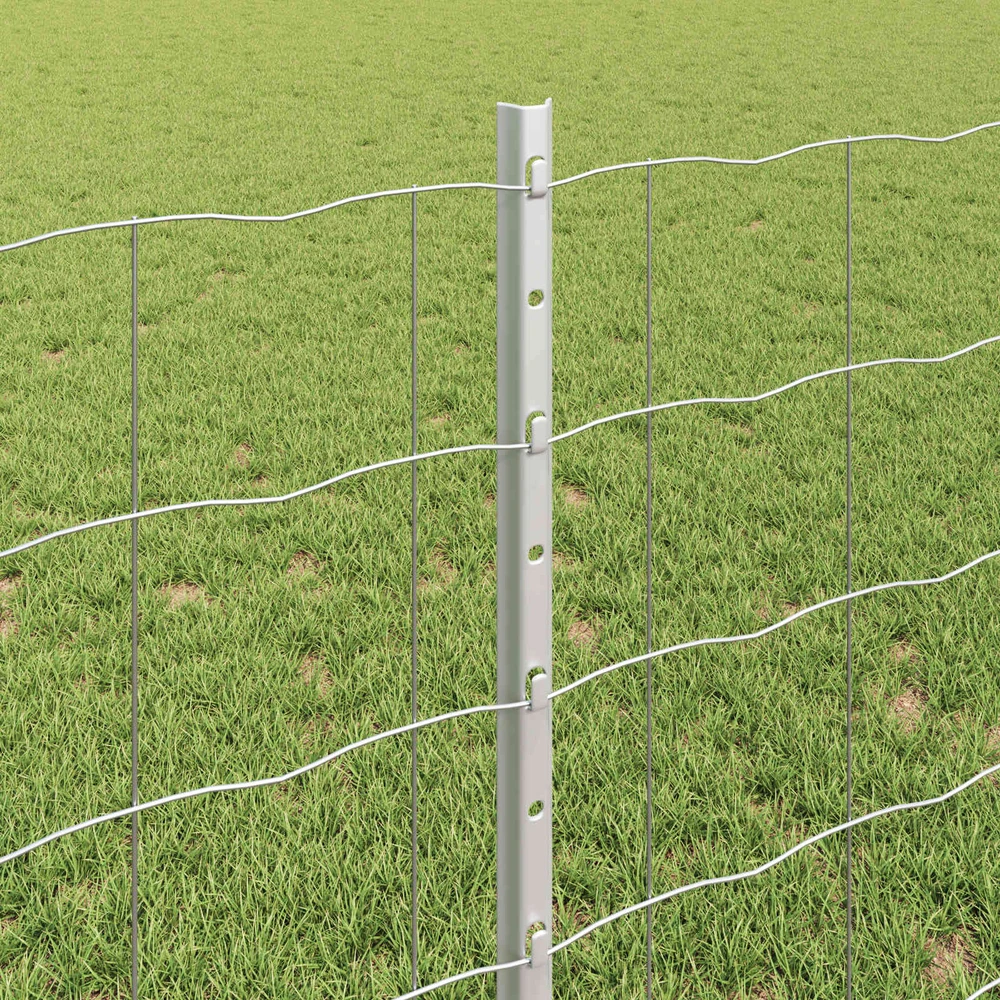 Euro tvoros su stulpu 10 x 0,8 m Galvanizuotas plienas