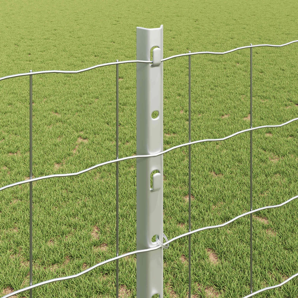 Euro tvoros su stulpu 10 x 1,2 m Galvanizuotas plienas