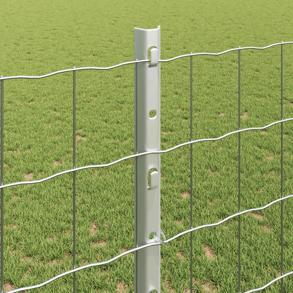 Euro tvoros su stulpu 10 x 1,2 m Galvanizuotas plienas