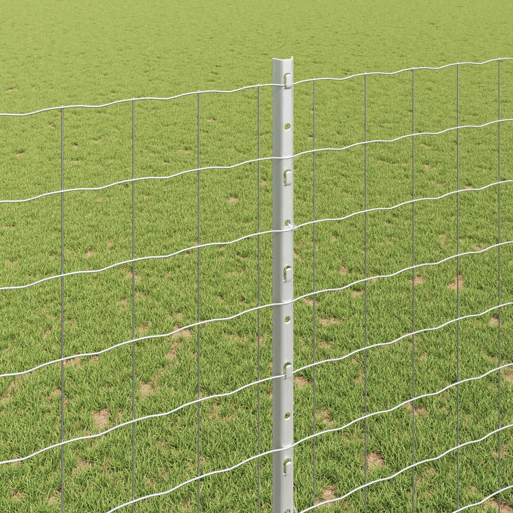 Euro tvoros su stulpu 10 x 1,5 m Galvanizuotas plienas