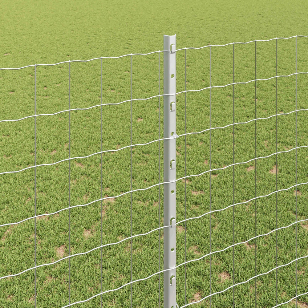 Euro tvoros su stulpu 10 x 1,6 m Galvanizuotas plienas