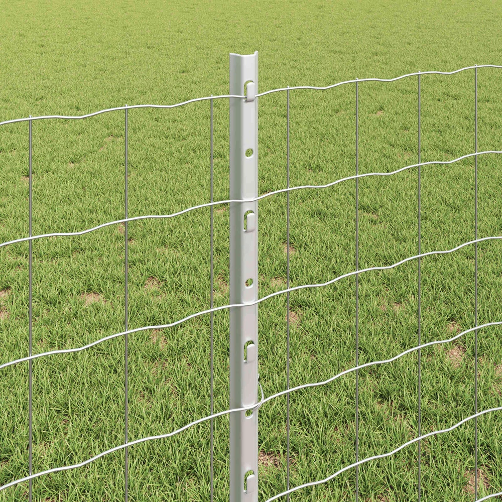 Euro tvoros su stulpu 25 x 0,8 m Galvanizuotas plienas
