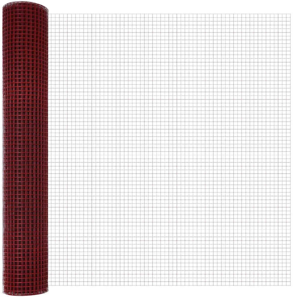 Suvirinto vielos tvoros 2500 x 150 cm Raudona