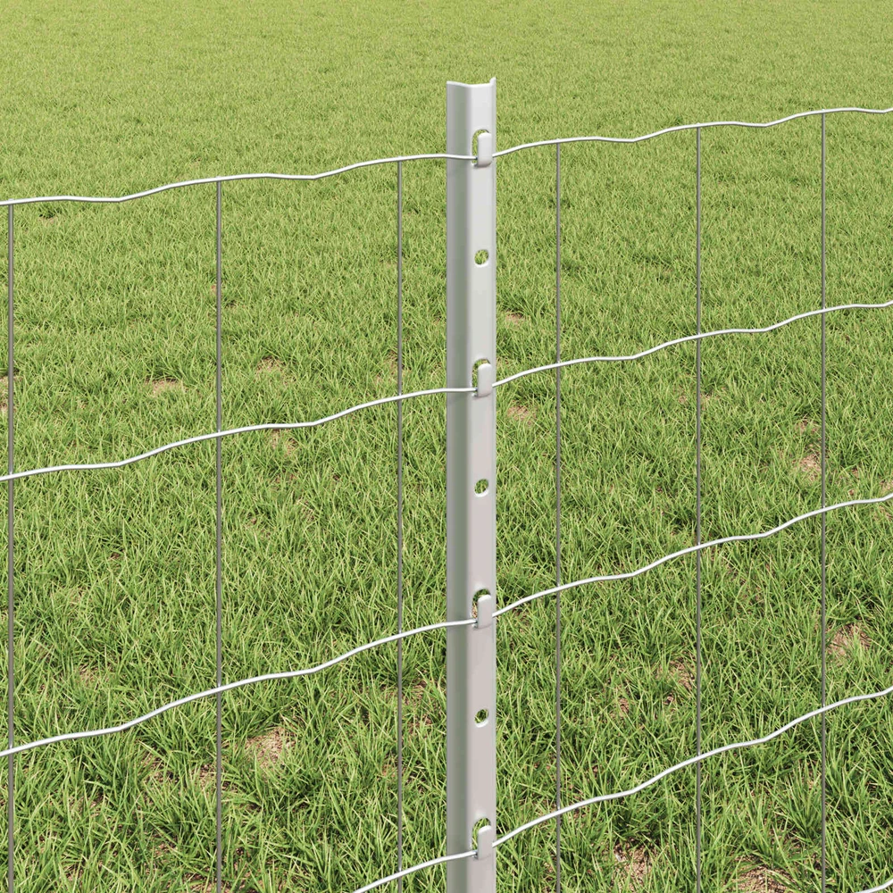 Euro tvoros su stulpu 50 x 0,6 m Galvanizuotas plienas