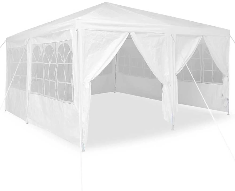 Sodo pavėsinė su įtraukiamu stogu, taupe spalvos, 4x3m